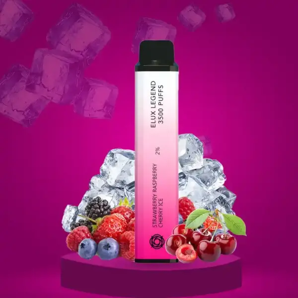 Elux Legend Strawberry Raspberry Cherry Ice 3500 Puffs Flavour