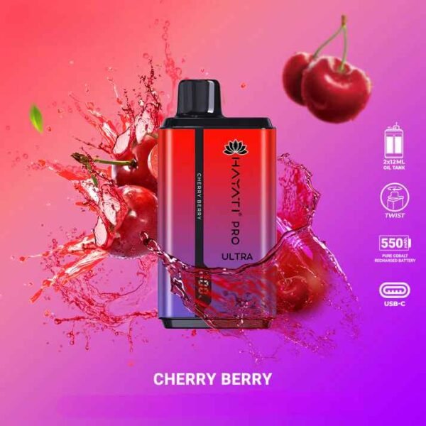 Hayati Pro Ultra Cherry berry 15000 Puffs