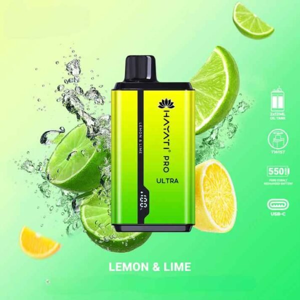 Hayati Pro Ultra Lemon & Lime 15000 Puffs