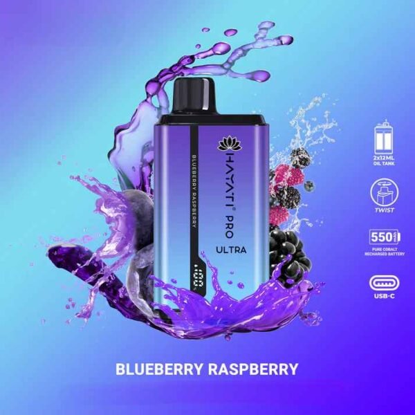 Hayati Pro Ultra Blueberry Raspberry 15000 Puffs